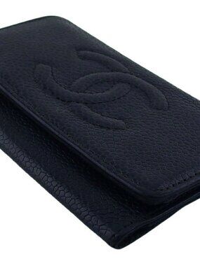 CHANEL Key holder Black gold Women Authentic secondhand